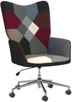 vidaXL Πολυθρόνα Relax Σχέδιο Patchwork Υφασμάτινη  Πολύχρωμο