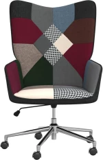 vidaXL Πολυθρόνα Relax Σχέδιο Patchwork Υφασμάτινη  Πολύχρωμο