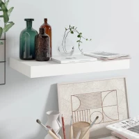 vidaXL Ράφι Τοίχου Γυαλιστερό Λευκό 40 x 23 x 3,8 εκ. MDF 40 x 23 x 3.8 cm Λευκό