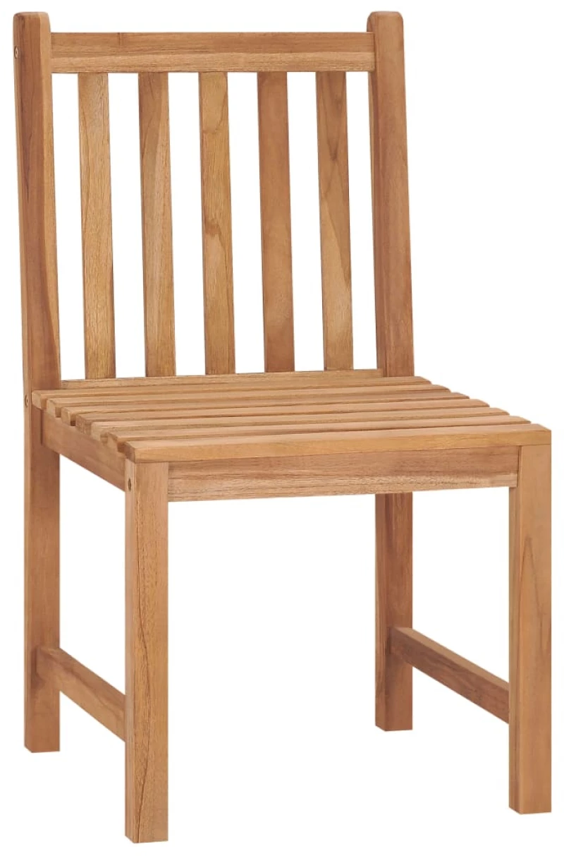 vidaXL Καρέκλες Κήπου 2 τεμ. από Μασίφ Ξύλο Teak N/A Γκρι