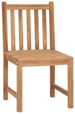vidaXL Καρέκλες Κήπου 2 τεμ. από Μασίφ Ξύλο Teak N/A Γκρι