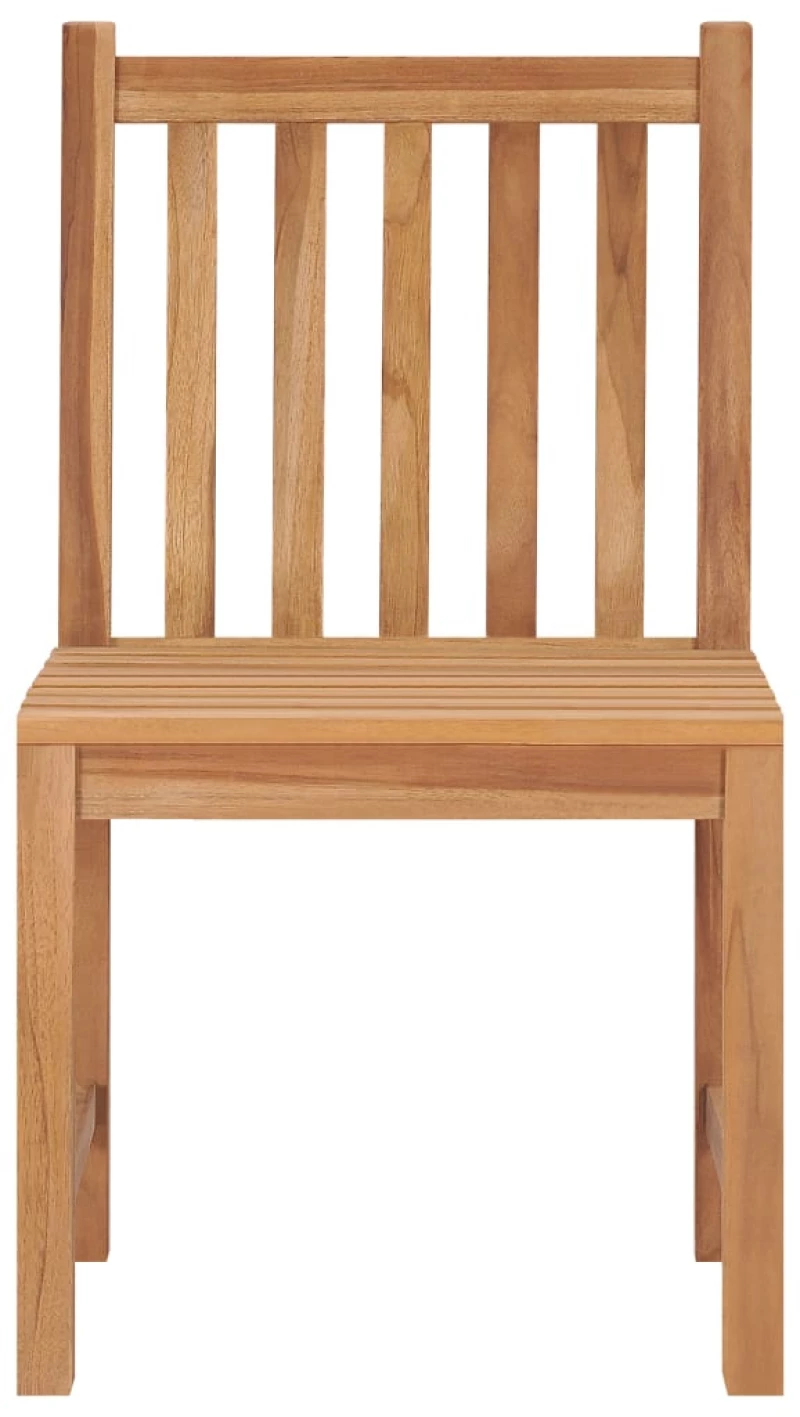 vidaXL Καρέκλες Κήπου 2 τεμ. από Μασίφ Ξύλο Teak N/A Γκρι