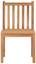 vidaXL Καρέκλες Κήπου 2 τεμ. από Μασίφ Ξύλο Teak N/A Γκρι