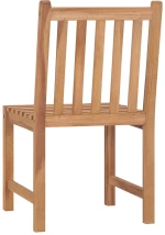 vidaXL Καρέκλες Κήπου 2 τεμ. από Μασίφ Ξύλο Teak N/A Γκρι