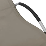 vidaXL Ξαπλώστρα Taupe / Γκρι από Textilene N/A μπεζ-γκρι