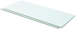 vidaXL Ράφια Πάνελ 2 τεμ. Διάφανα 60 x 20 εκ. Γυάλινα 60 x 20 cm Διαφανές
