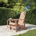 vidaXL Καρέκλα Κήπου Adirondack Καφέ από HDPE N/A Καφέ