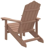 vidaXL Καρέκλα Κήπου Adirondack Καφέ από HDPE N/A Καφέ