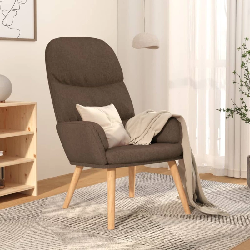 vidaXL Πολυθρόνα Relax Taupe Υφασμάτινη  μπεζ-γκρι
