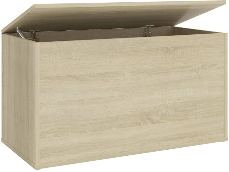 vidaXL Μπαούλο Αποθήκευσης Sonoma Δρυς 84x42x46 εκ. Επεξεργασμένο Ξύλο N/A Καφέ