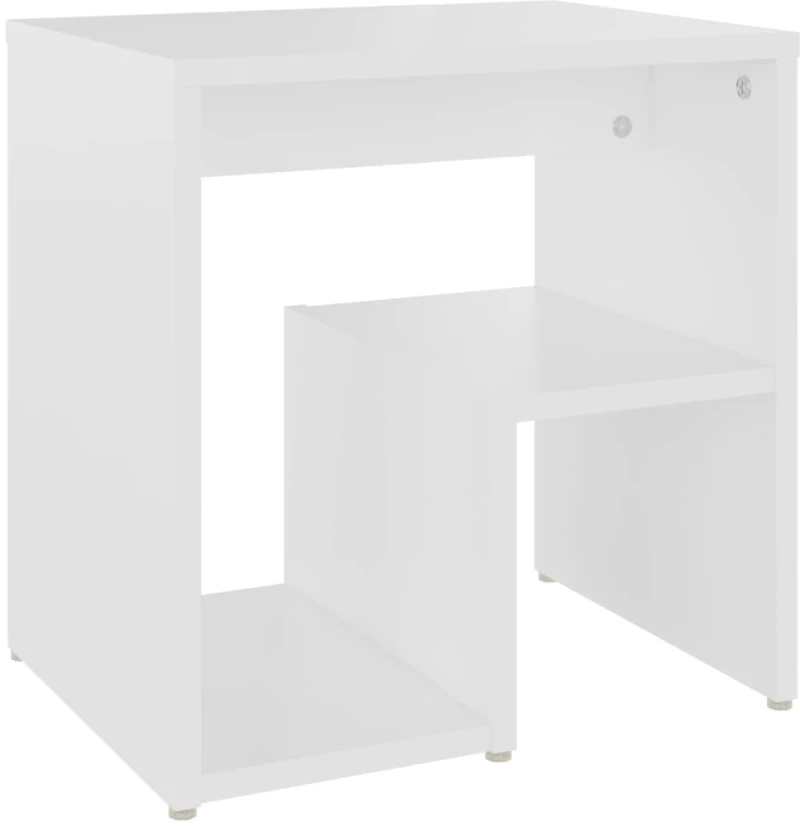 vidaXL Κομοδίνο Λευκό 40 x 30 x 40 εκ. από Μοριοσανίδα N/A Λευκό