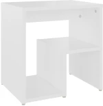 vidaXL Κομοδίνο Λευκό 40 x 30 x 40 εκ. από Μοριοσανίδα N/A Λευκό