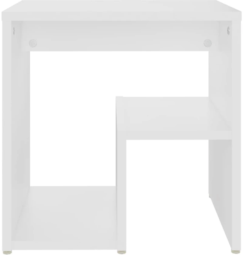 vidaXL Κομοδίνο Λευκό 40 x 30 x 40 εκ. από Μοριοσανίδα N/A Λευκό