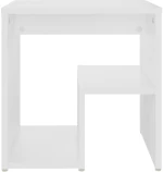vidaXL Κομοδίνο Λευκό 40 x 30 x 40 εκ. από Μοριοσανίδα N/A Λευκό