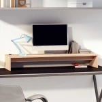 vidaXL Βάση Οθόνης 100 x 27 x 15 εκ. από Μασίφ Ξύλο Πεύκου N/A Καφέ