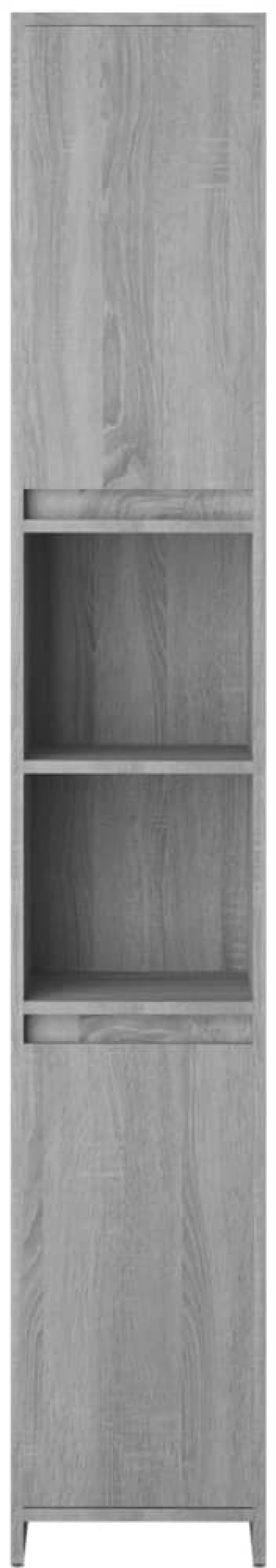 vidaXL Ντουλάπι Μπάνιου Γκρι Sonoma 30x30x183,5 εκ. Επεξεργασμένο Ξύλο N/A Γκρι