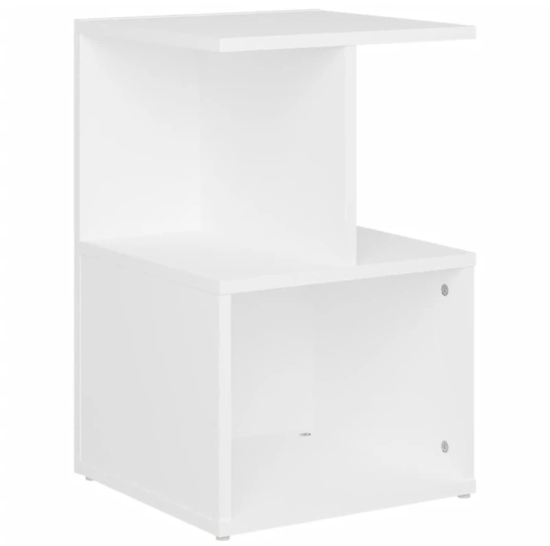 vidaXL Κομοδίνο Λευκό 35 x 35 x 55 εκ. από Μοριοσανίδα N/A Λευκό