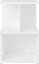 vidaXL Κομοδίνο Λευκό 35 x 35 x 55 εκ. από Μοριοσανίδα N/A Λευκό