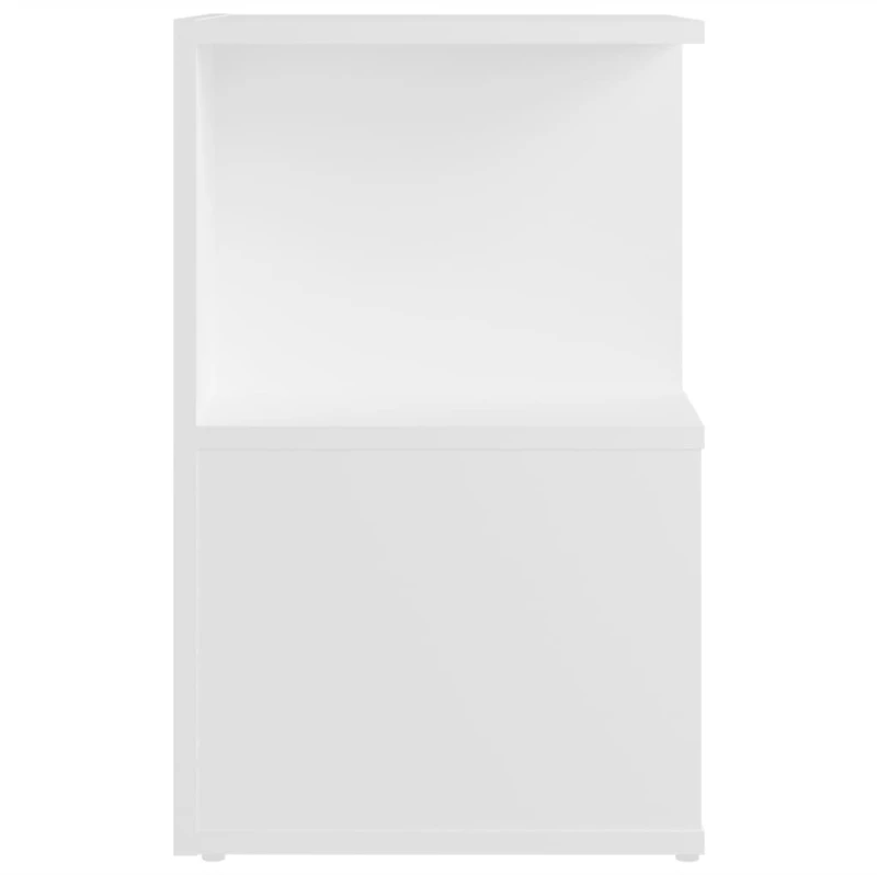 vidaXL Κομοδίνο Λευκό 35 x 35 x 55 εκ. από Μοριοσανίδα N/A Λευκό