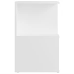 vidaXL Κομοδίνο Λευκό 35 x 35 x 55 εκ. από Μοριοσανίδα N/A Λευκό