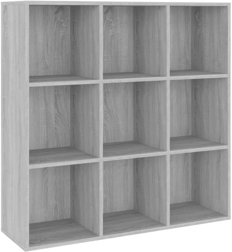 vidaXL Βιβλιοθήκη Γκρι Sonoma 98 x 30 x 98 εκ. N/A Γκρι