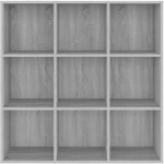 vidaXL Βιβλιοθήκη Γκρι Sonoma 98 x 30 x 98 εκ. N/A Γκρι