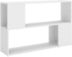 vidaXL Βιβλιοθήκη Λευκή 100 x 24 x 63 εκ. από Μοριοσανίδα N/A Λευκό