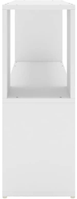 vidaXL Βιβλιοθήκη Λευκή 100 x 24 x 63 εκ. από Μοριοσανίδα N/A Λευκό