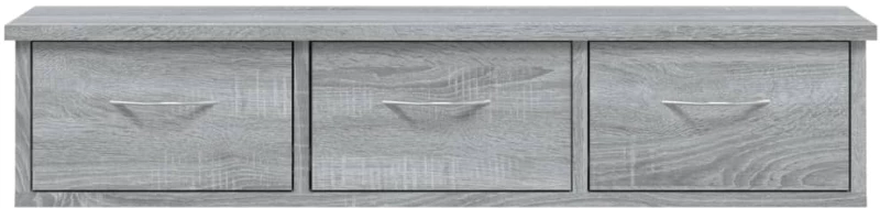 vidaXL Ντουλάπι Τοίχου Γκρι Sonoma 88x26x18,5 εκ. Επεξεργασμένο Ξύλο N/A Γκρι