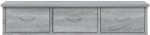 vidaXL Ντουλάπι Τοίχου Γκρι Sonoma 88x26x18,5 εκ. Επεξεργασμένο Ξύλο N/A Γκρι