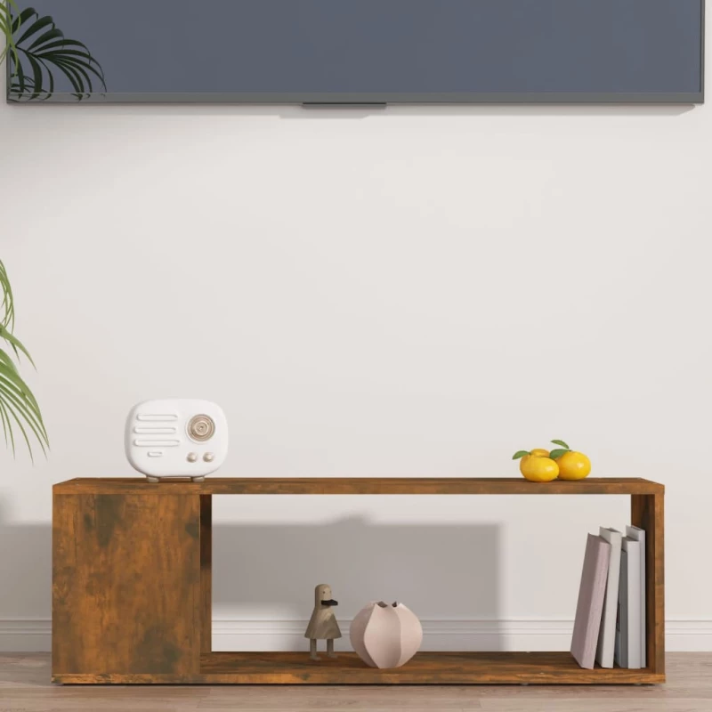 vidaXL Έπιπλο Τηλεόρασης Καπνιστή Δρυς 100x24x32 εκ. από Επεξεργ. Ξύλο N/A Καφέ