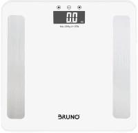 BRUNO ψηφιακή ζυγαριά με λιπομετρητή BRN-0057, έως 180kg, λευκή