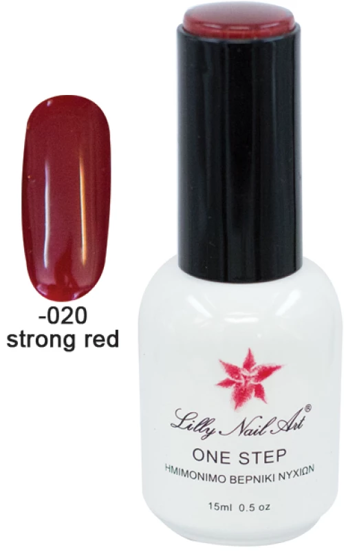 Ημιμόνιμο μανό one step 15ml - Strong red [40504001-020]