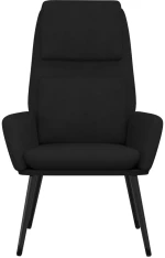 vidaXL Πολυθρόνα Relax Μαύρη Υφασμάτινη  Μαύρο