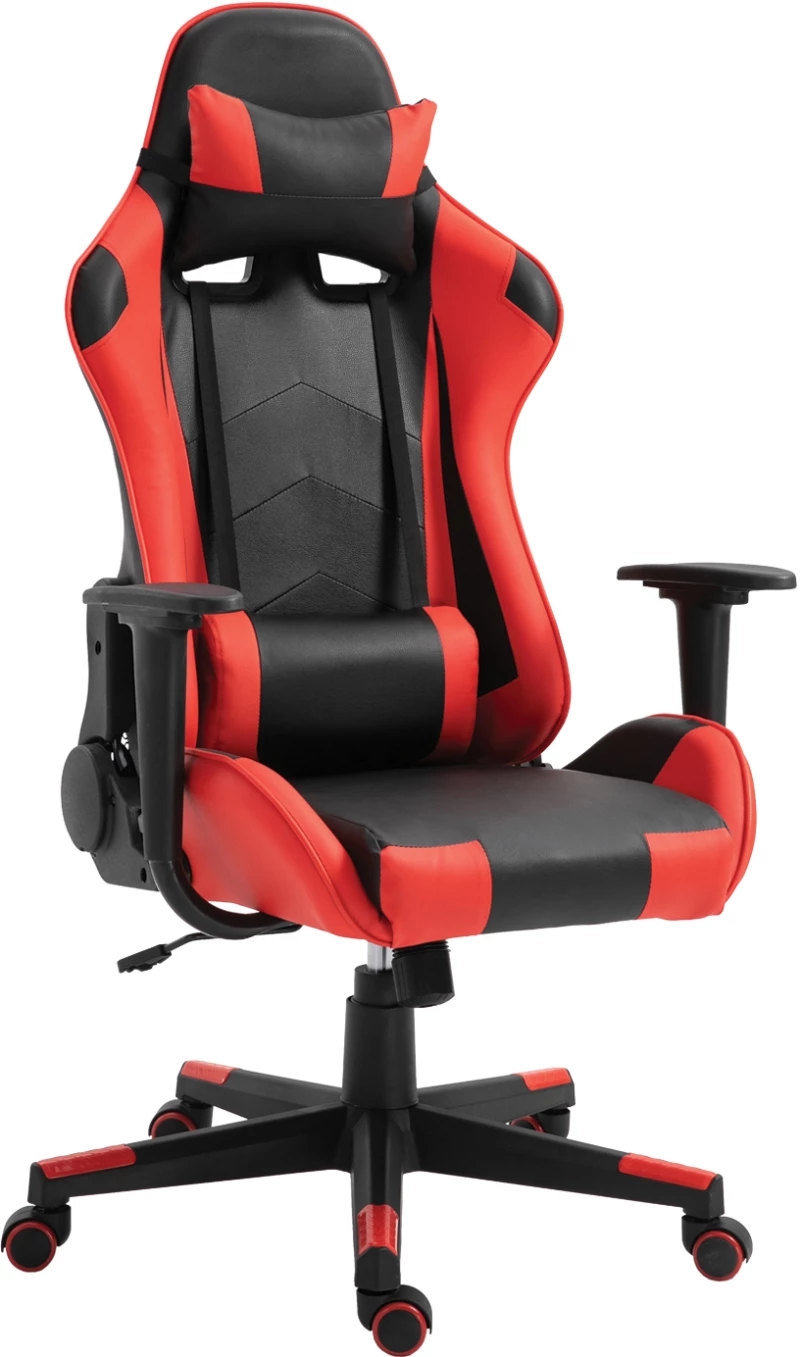 Καρέκλα Γραφείου Gaming NAVAN Κόκκινο/Μαύρο PVC 68x53x122-131cm