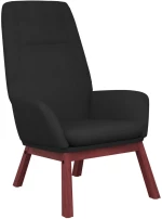 vidaXL Πολυθρόνα Relax Μαύρη Υφασμάτινη  Μαύρο