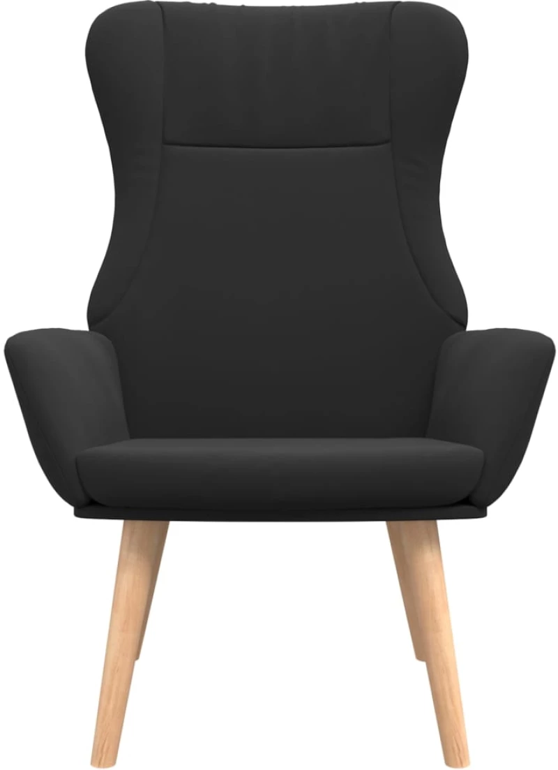 vidaXL Πολυθρόνα Relax Μαύρη Υφασμάτινη  Μαύρο
