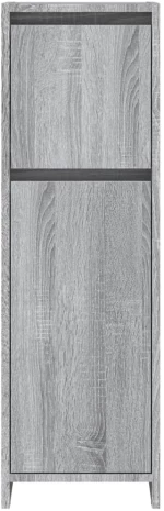 vidaXL Ντουλάπι Μπάνιου Γκρι Sonoma 30x30x95 εκ. Επεξεργασμένο Ξύλο N/A Γκρι