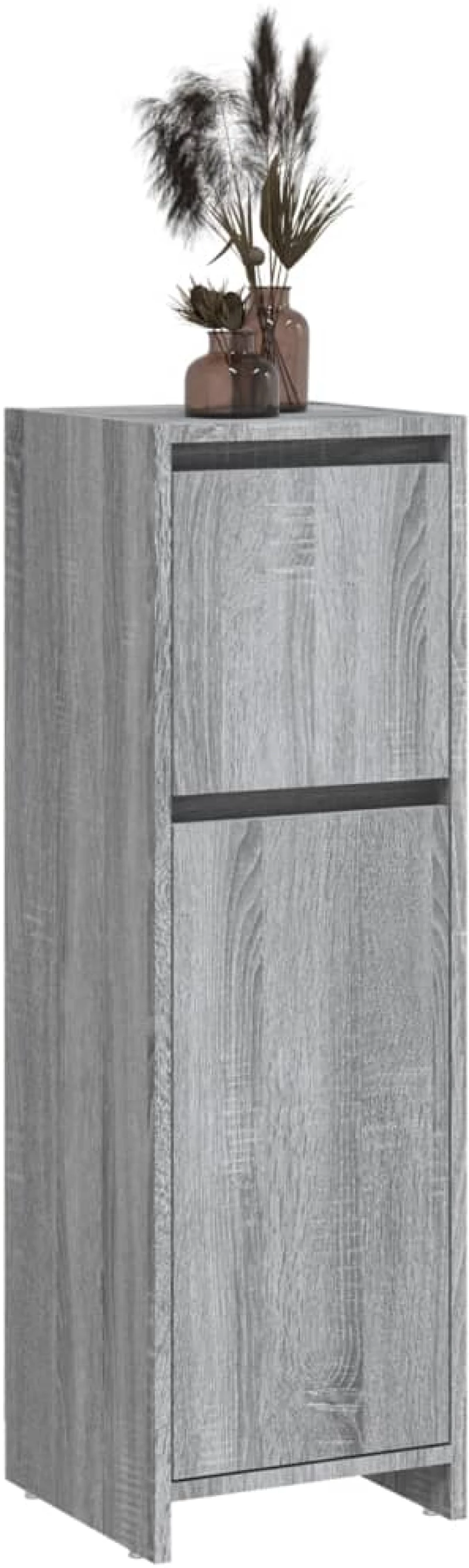 vidaXL Ντουλάπι Μπάνιου Γκρι Sonoma 30x30x95 εκ. Επεξεργασμένο Ξύλο N/A Γκρι