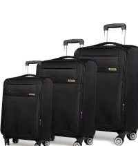 Βαλίτσες trolley (σετ 3 τεμαχίων) Cardinal 3400 μαύρη