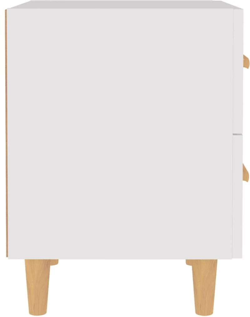 vidaXL Κομοδίνα 2 τεμ. Λευκά 40 x 35 x 47,5 εκ. N/A Λευκό