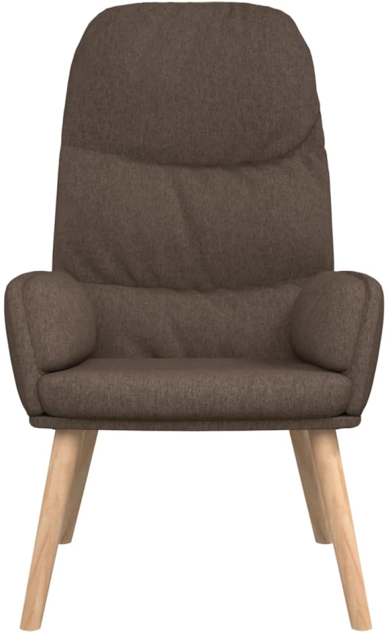 vidaXL Πολυθρόνα Relax Taupe Υφασμάτινη με Σκαμπό  μπεζ-γκρι