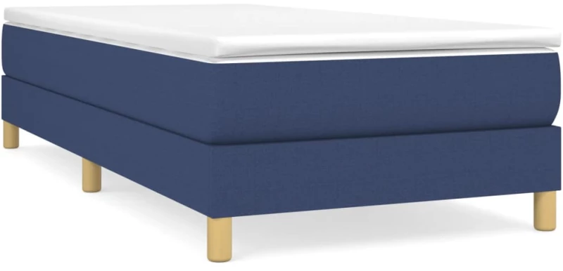 vidaXL Πλαίσιο Κρεβατιού Boxspring Μπλε 100x200 εκ. Υφασμάτινο 100 x 200 cm Μπλε