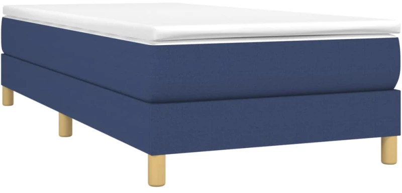 vidaXL Πλαίσιο Κρεβατιού Boxspring Μπλε 100x200 εκ. Υφασμάτινο 100 x 200 cm Μπλε