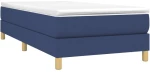 vidaXL Πλαίσιο Κρεβατιού Boxspring Μπλε 100x200 εκ. Υφασμάτινο 100 x 200 cm Μπλε