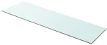 vidaXL Ράφι Πάνελ Διάφανο 100 x 30 εκ. Γυάλινο 100 x 30 cm Διαφανές