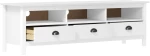 vidaXL Έπιπλο Τηλεόρασης Hill Range Λευκό 158x40x47 εκ. Ξύλο Πεύκου N/A Λευκό