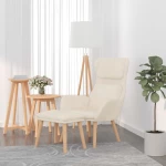 vidaXL Πολυθρόνα Relax Μπλε Βελούδινη με Σκαμπό  Μπλε