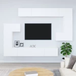 vidaXL Έπιπλο Τηλεόρασης Επιτοίχιο Λευκό από Επεξεργασμένο Ξύλο 100 x 30 x 30 cm Λευκό