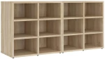 vidaXL Παπουτσοθήκη 2 τεμ. Sonoma Δρυς 52,5 x 30 x 50 εκ. N/A Καφέ